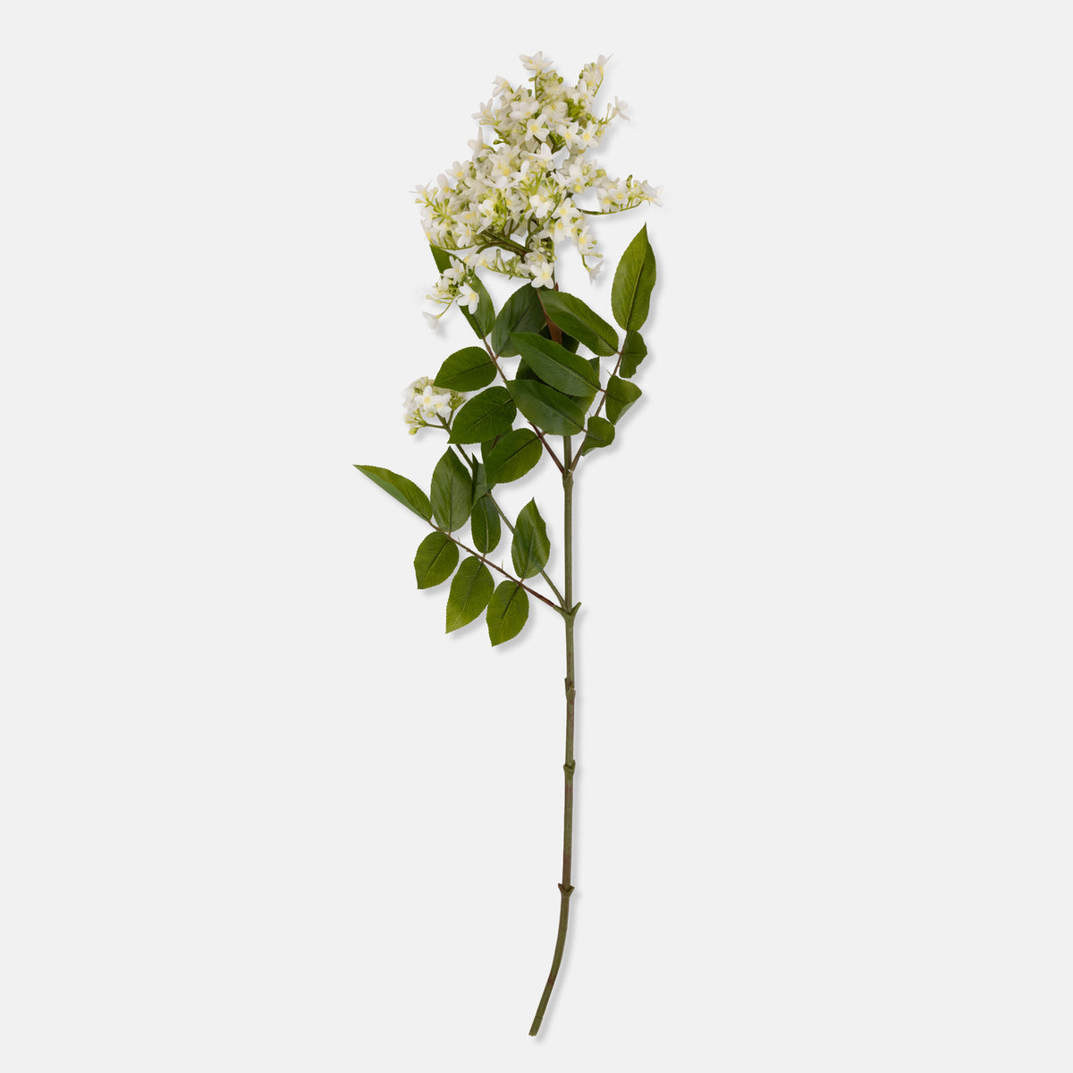 Artificial Lilac Stem, White