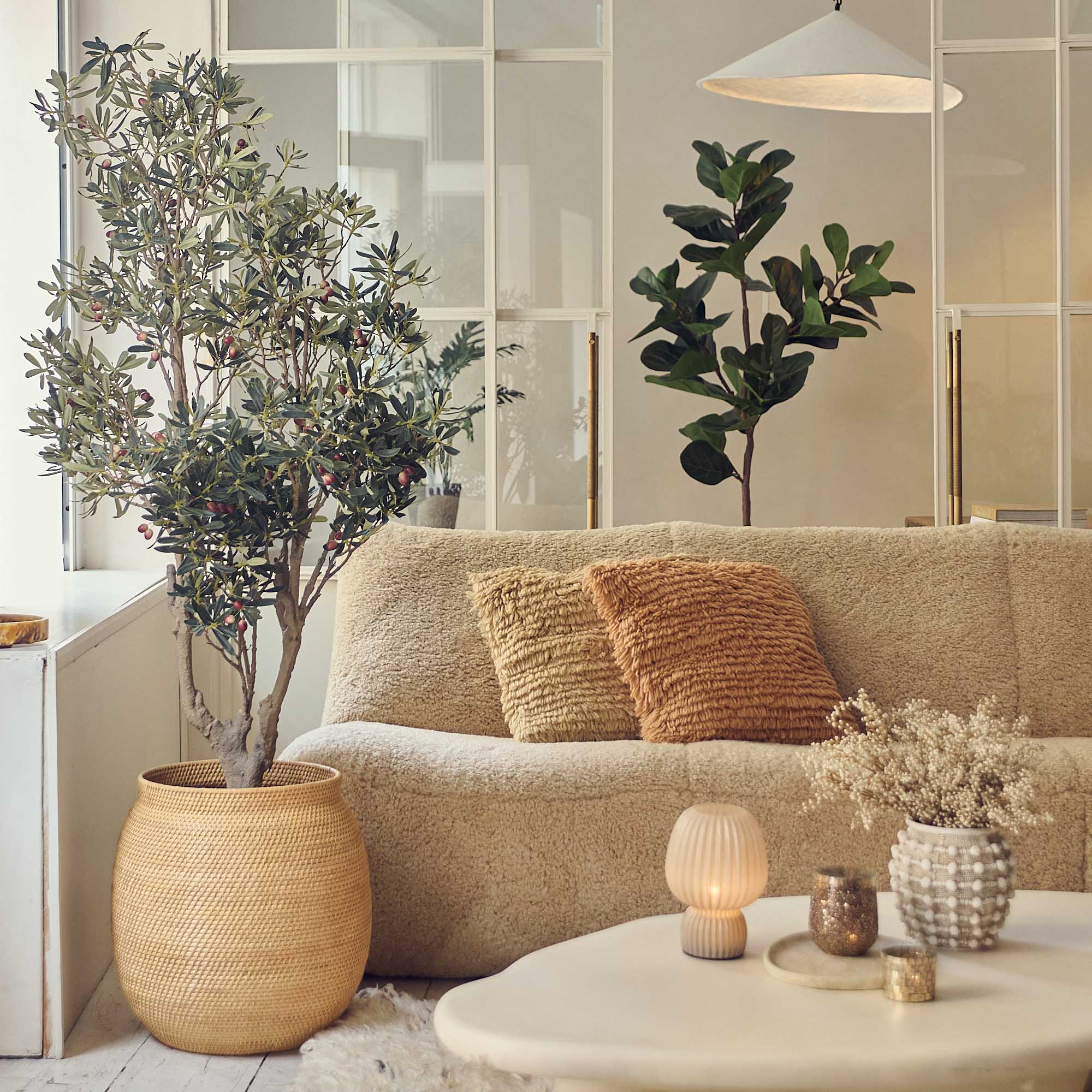 Gwen Rattan Baskets - Set of 2