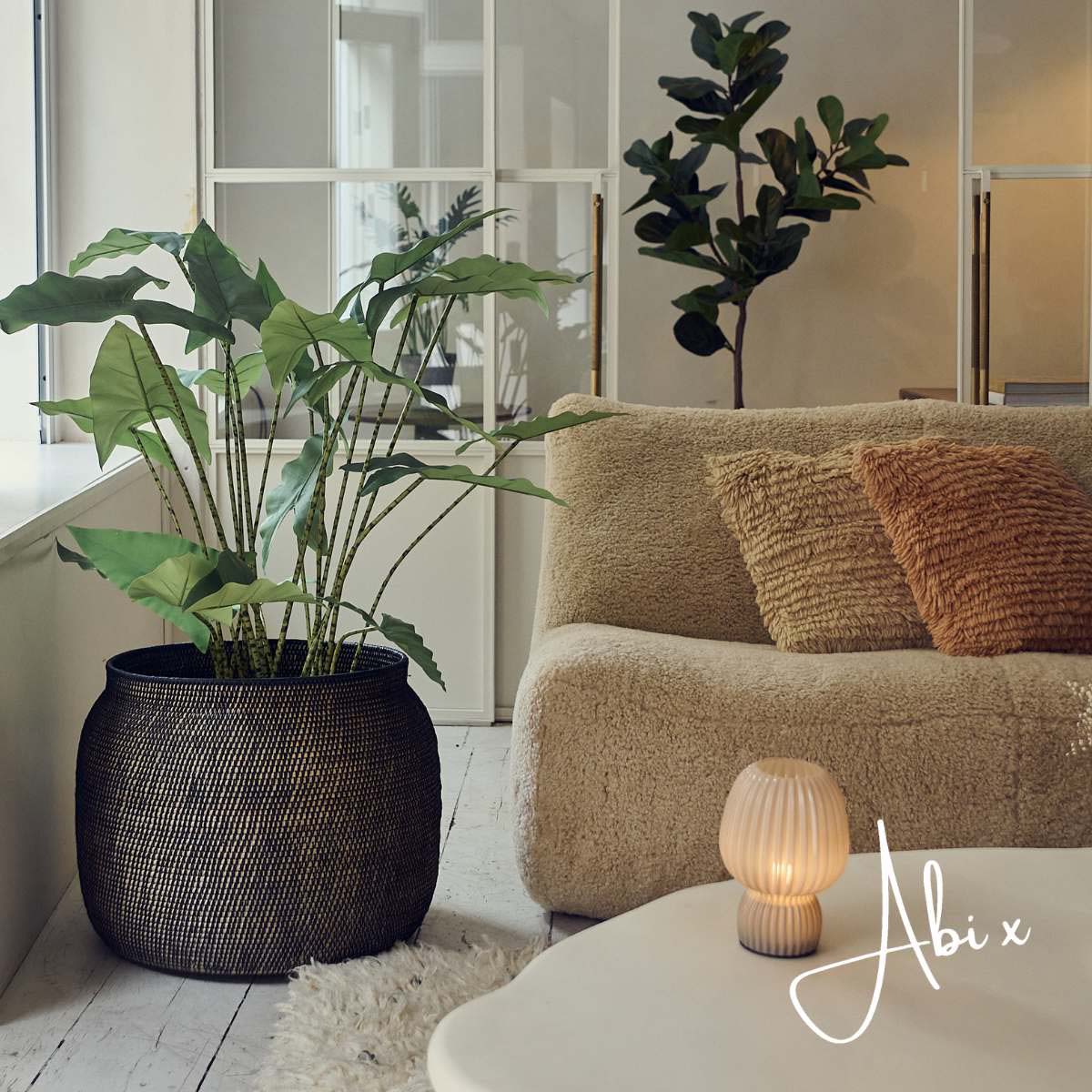 Artificial Potted Zebra Plant - Large