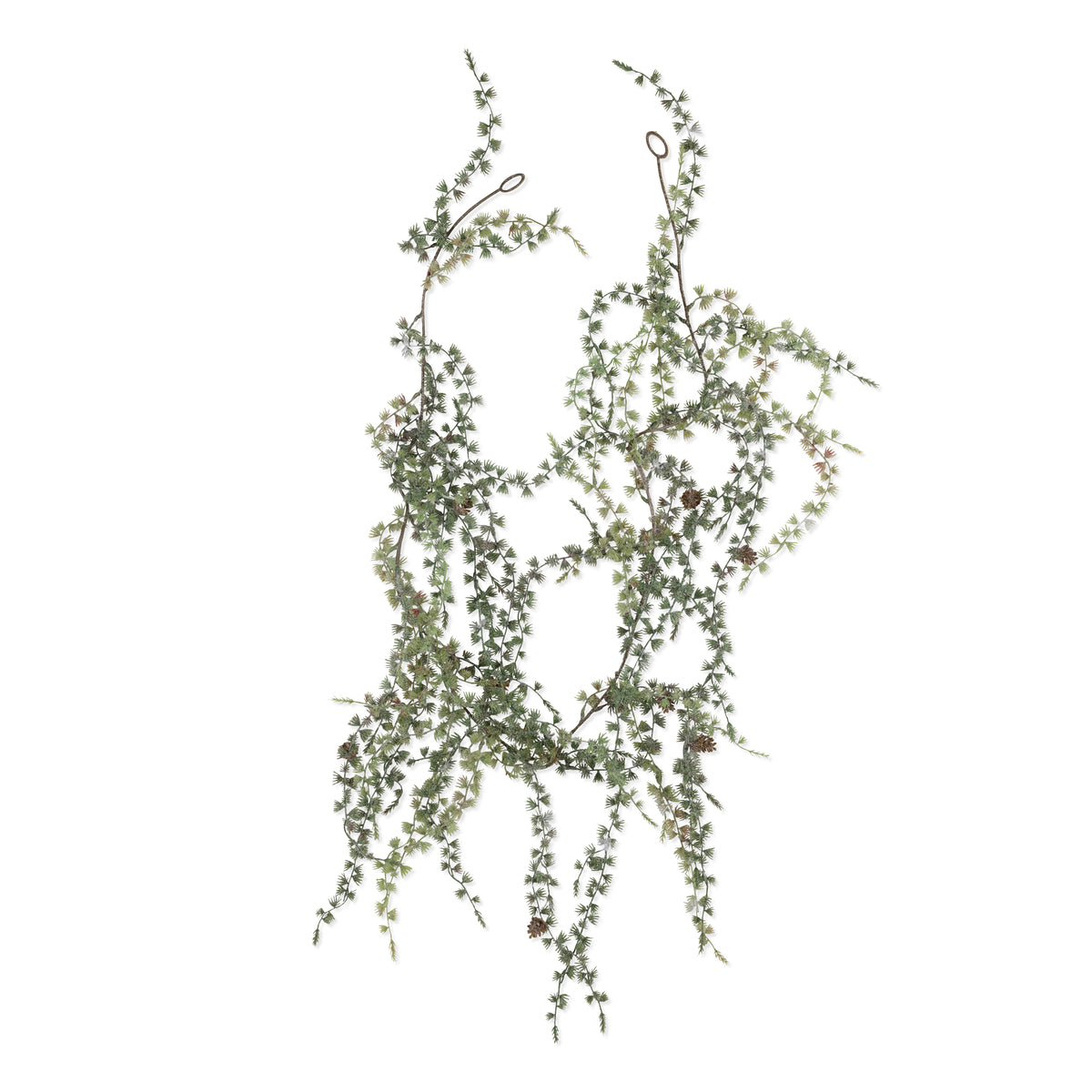 Artificial Snowy Pinecone Garland