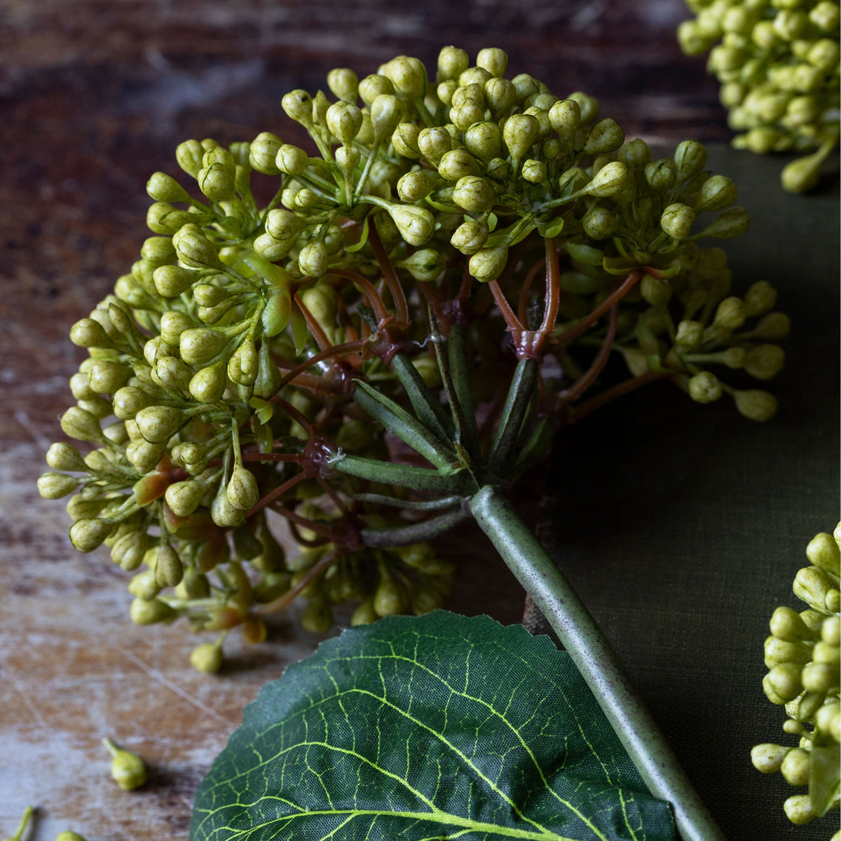 Artificial Viburnum, Olive - Set of 3