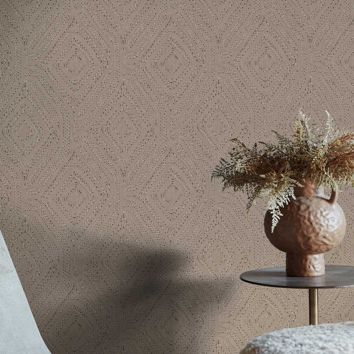 Artisan Weave Wallpaper, Fawn