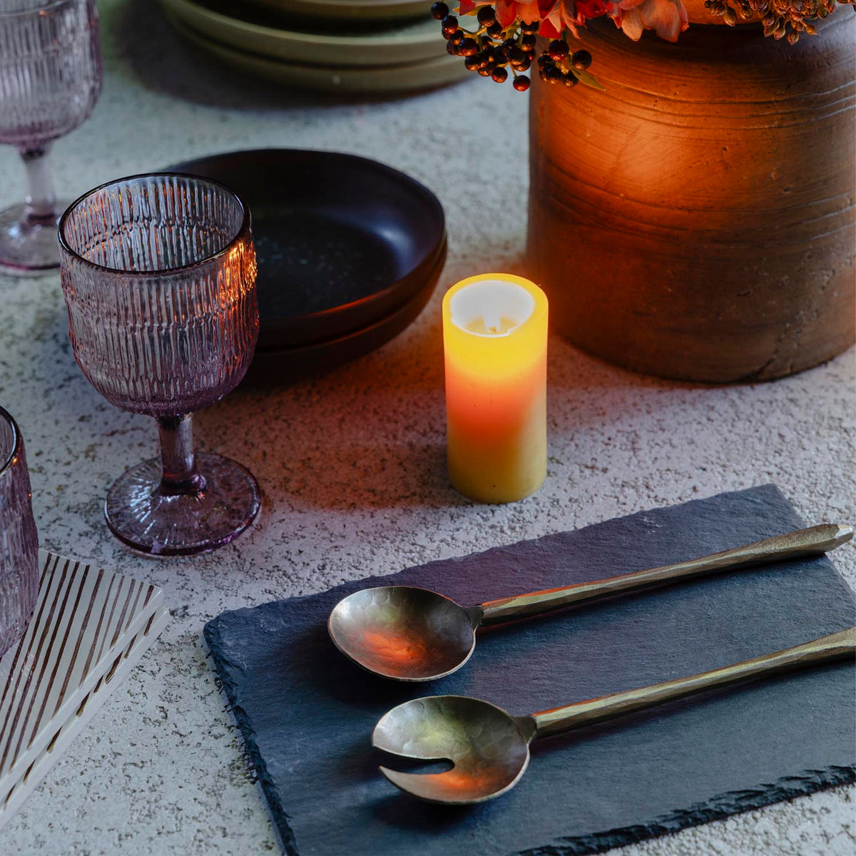 Rooke Metal Salad Servers
