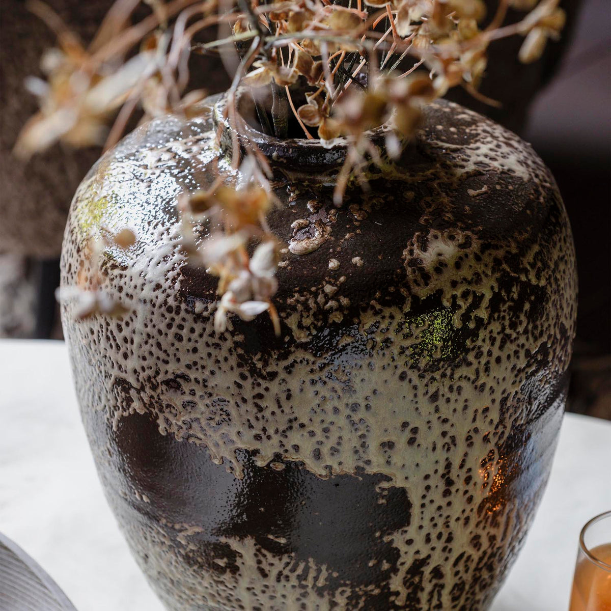 Athenia Glazed Terracotta Vase