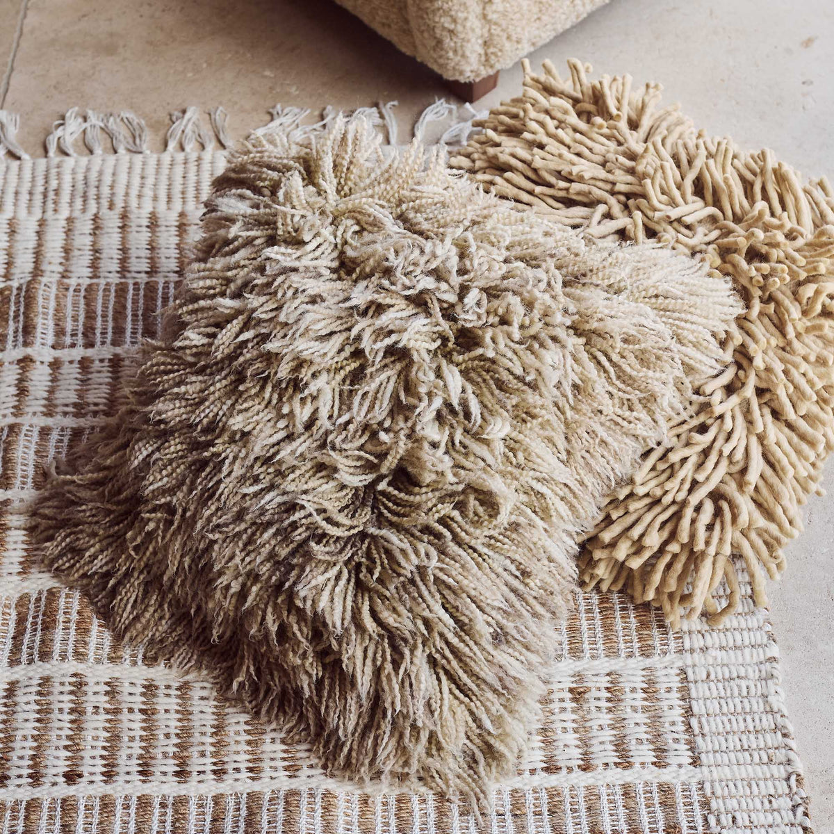 Barmount Textured Cushion, Natural