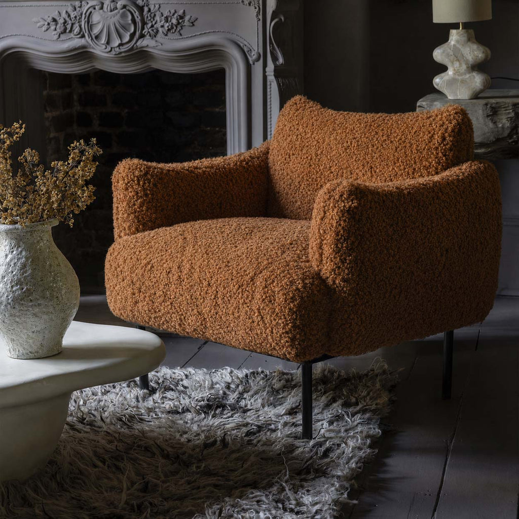 Belville Armchair, Toffee Brown