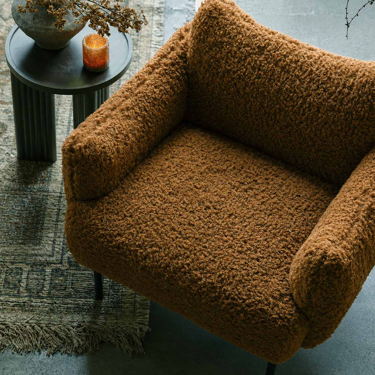Belville Armchair, Toffee Brown