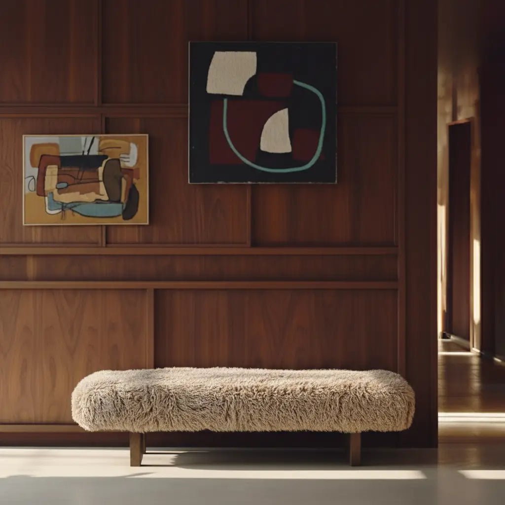 Bertrand Faux Fur Bench