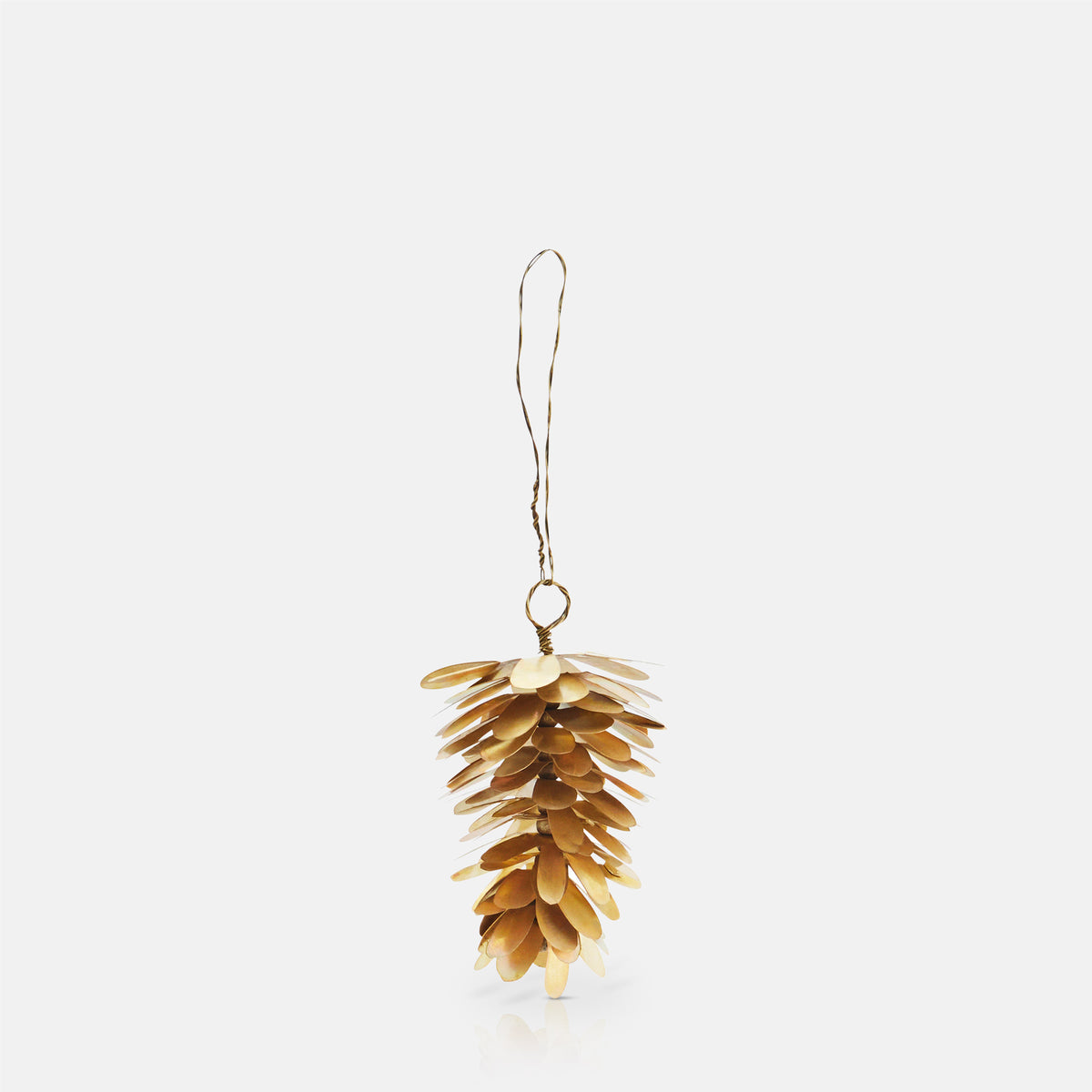 Brass Pinecone Bauble