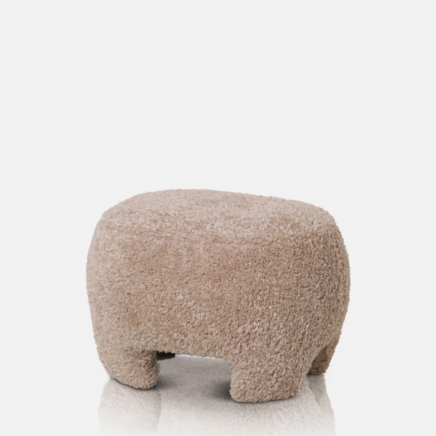 Calvello Faux Shearling Pouffe