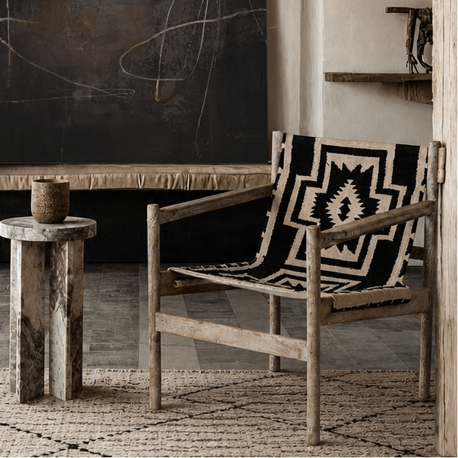 Dallas Patterned Sling Chair