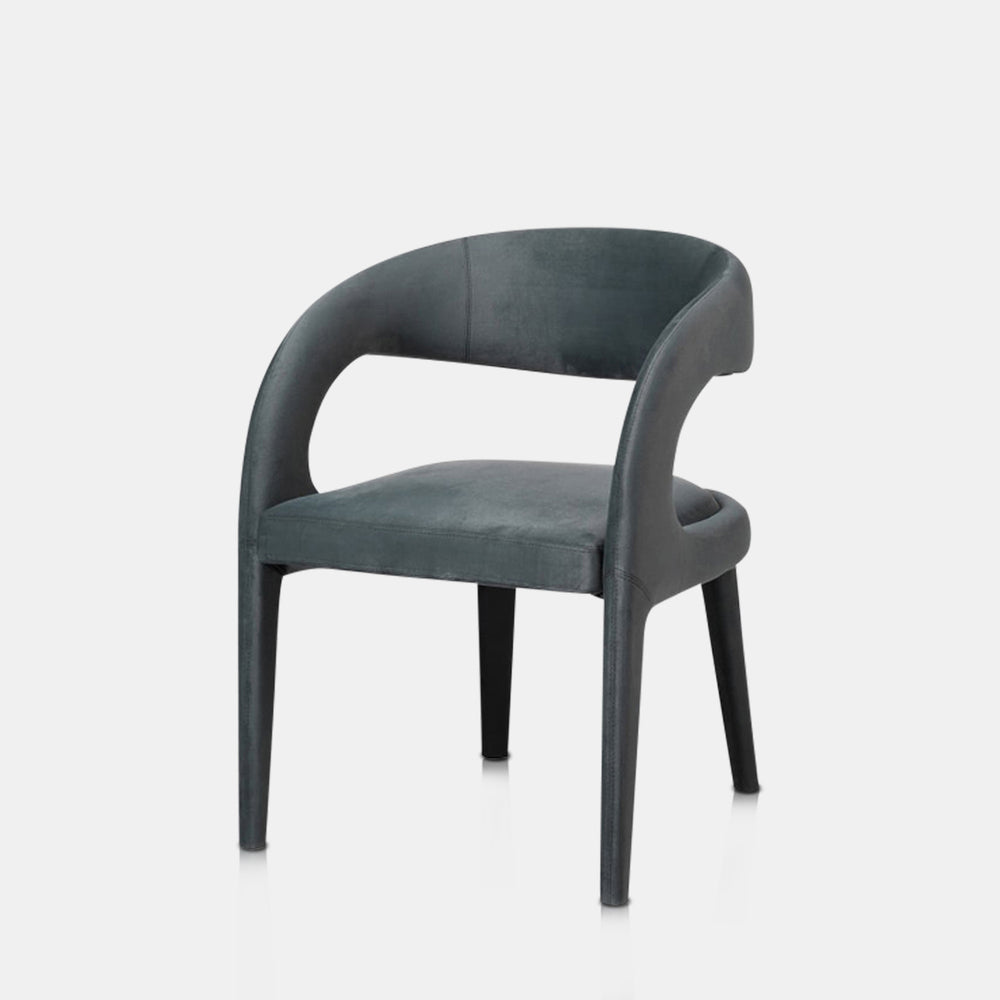 Eddison Grey Velvet Dining Chair