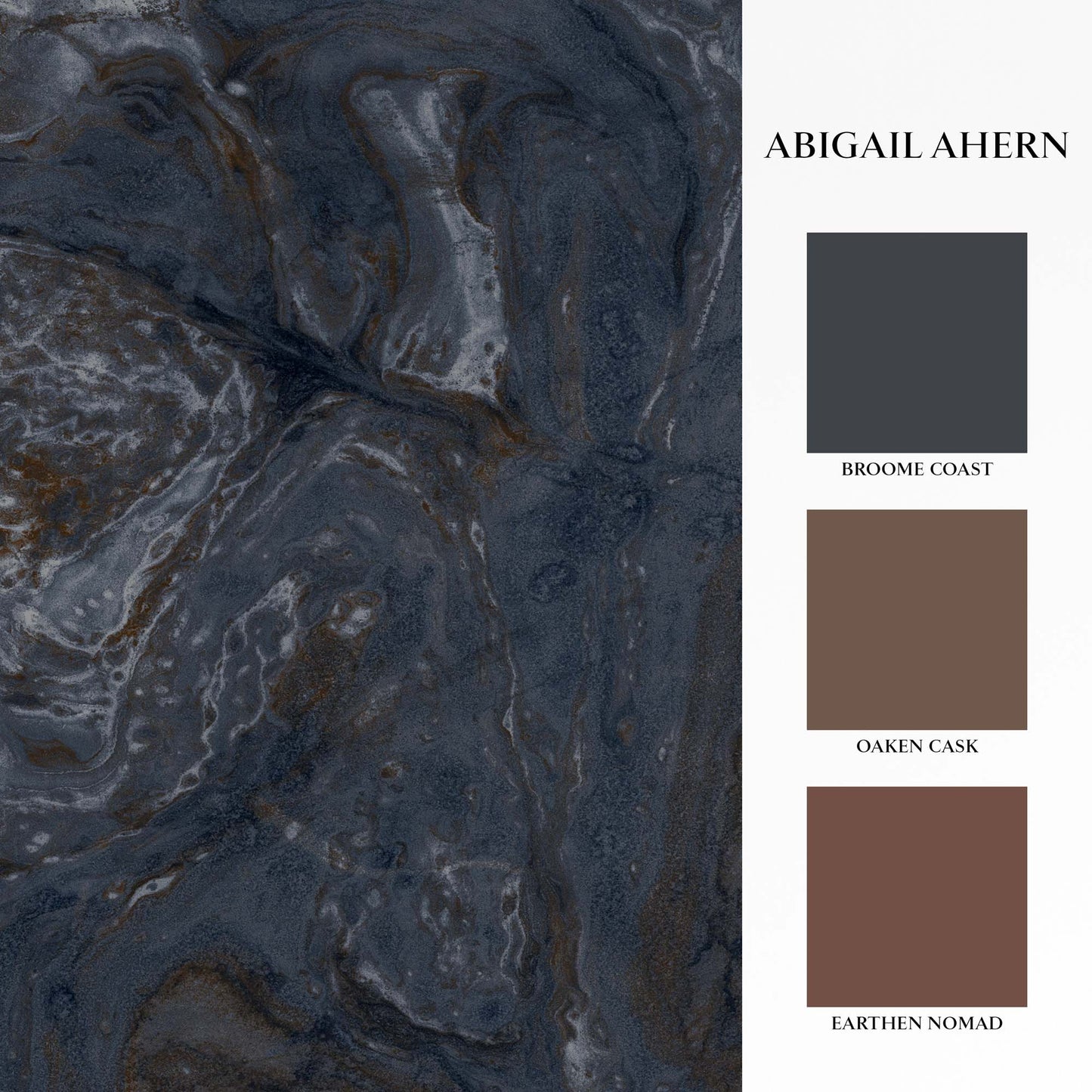 Ethereal Marble Mural, Sapphire