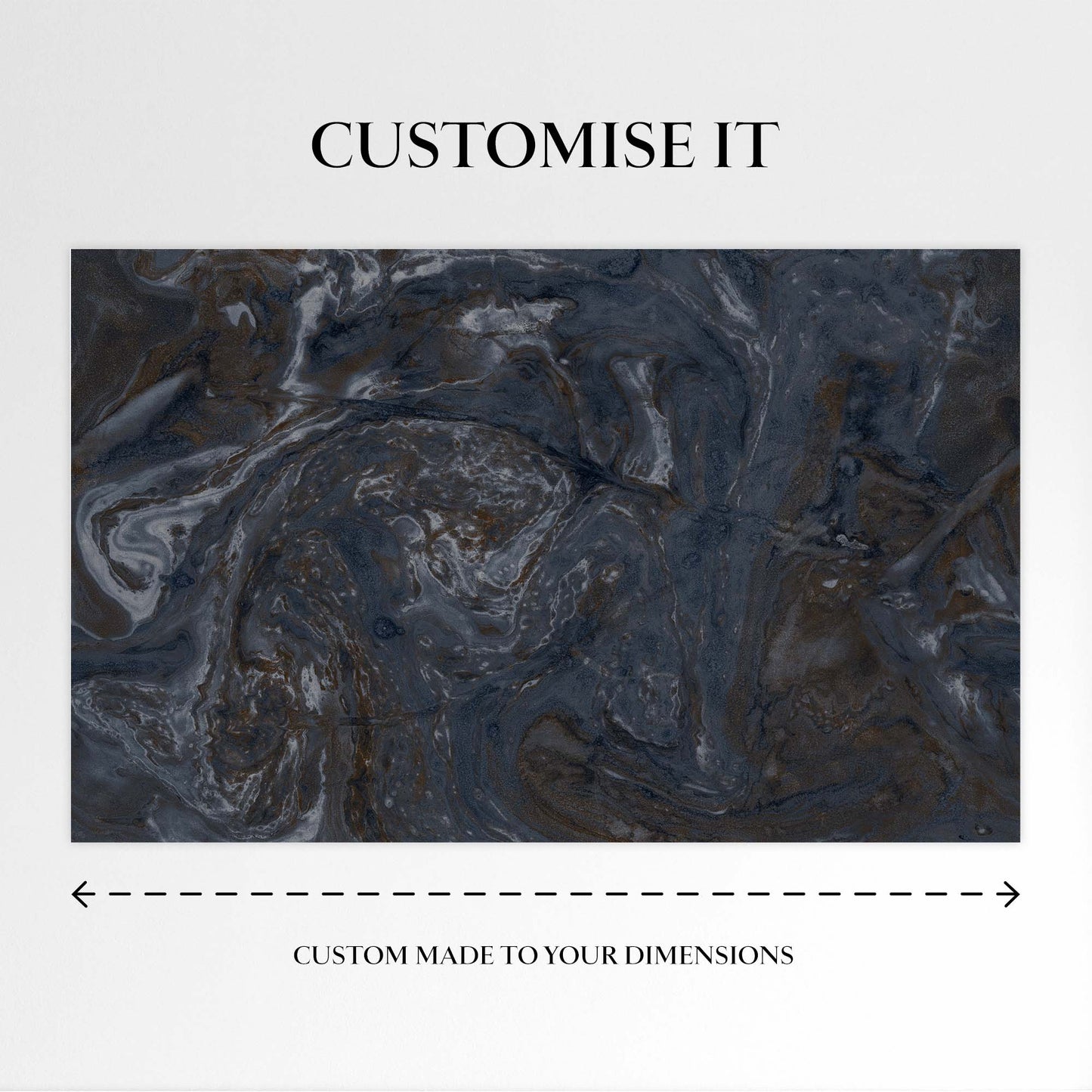 Ethereal Marble Mural, Sapphire