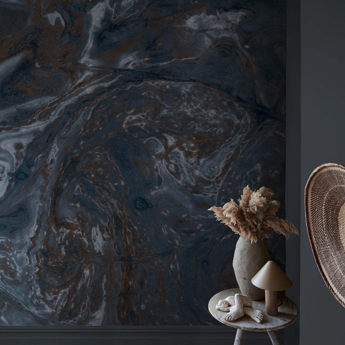 Ethereal Marble Mural, Sapphire - Sample Pack