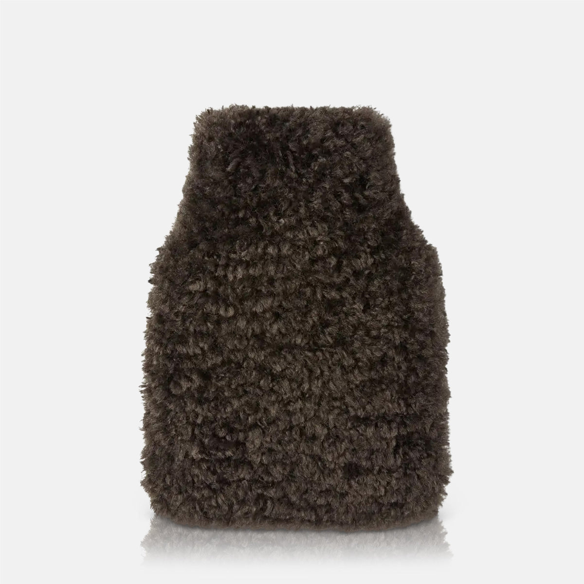 Faux Fur Hot Water Bottle, Mocha