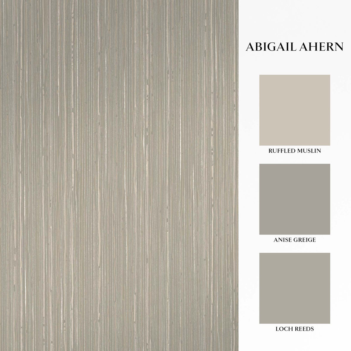 Fibre Stripe Wallpaper, Mist