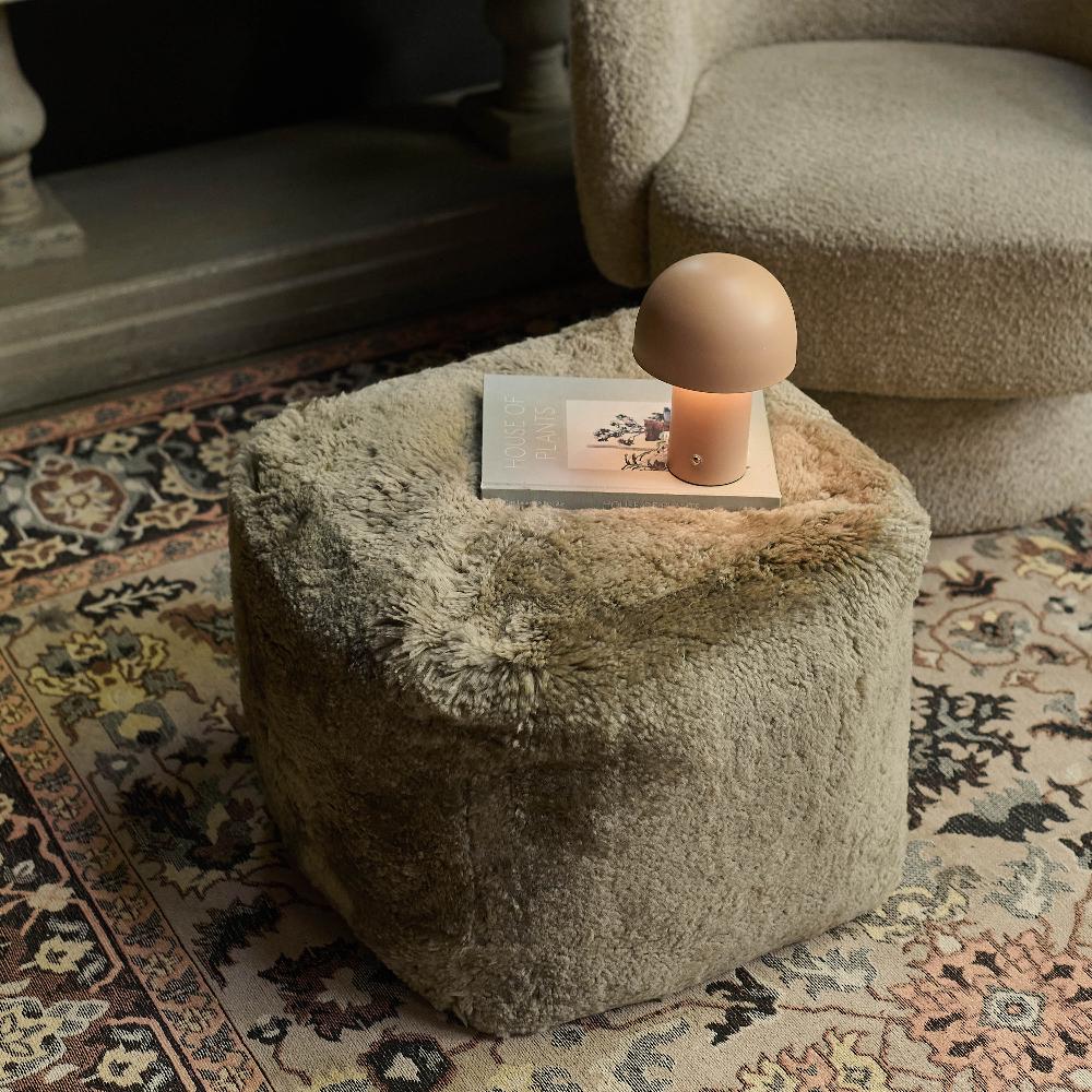 Groville Sheepskin Pouffe