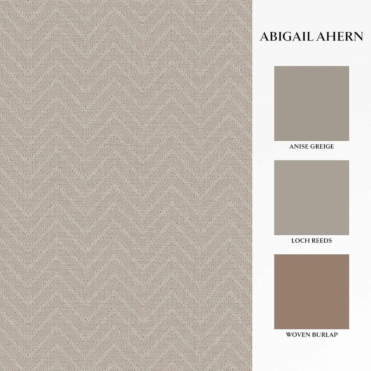 Herringbone Weave Wallpaper, Pebble