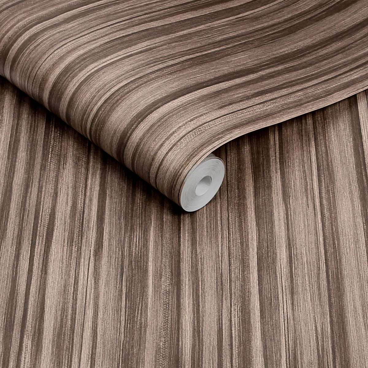 Linear Luxe Wallpaper, Deep Greige