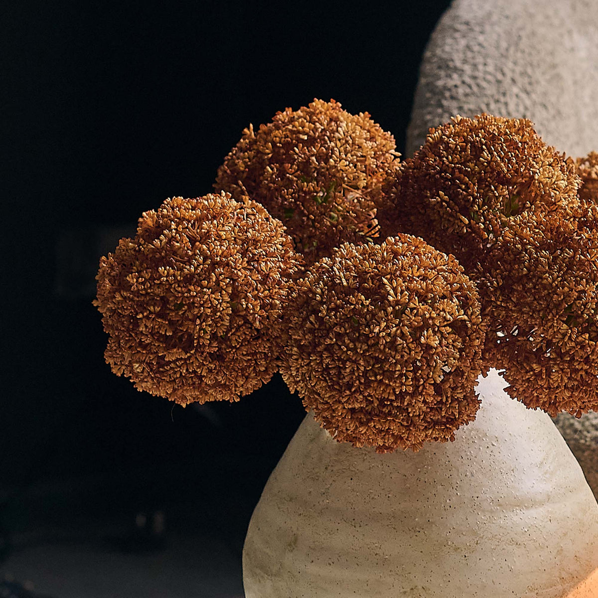 Artificial Allium Bouquet, Umber
