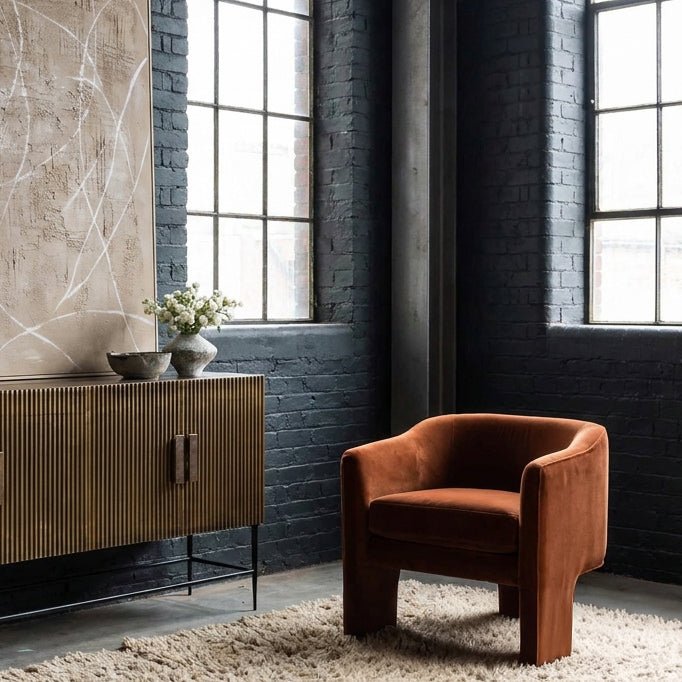 Mapesbury Velvet Armchair