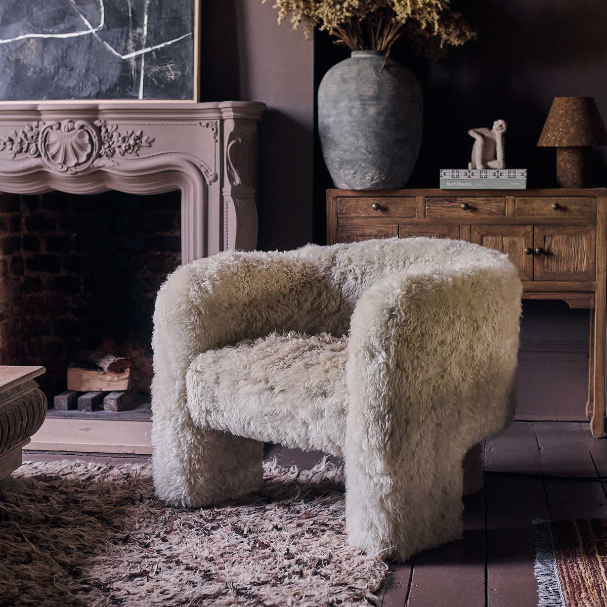 Mava Sheepskin Occasional Chair