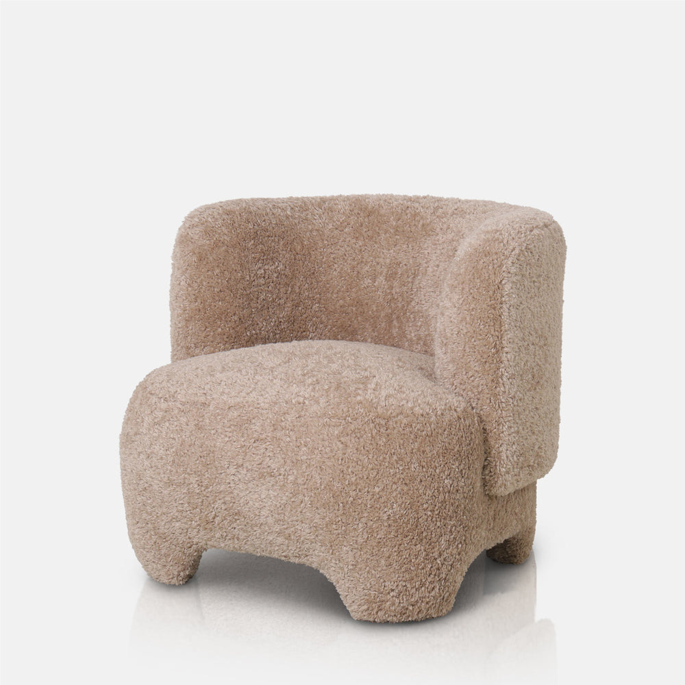 Nola Faux Shearling Armchair, Beige