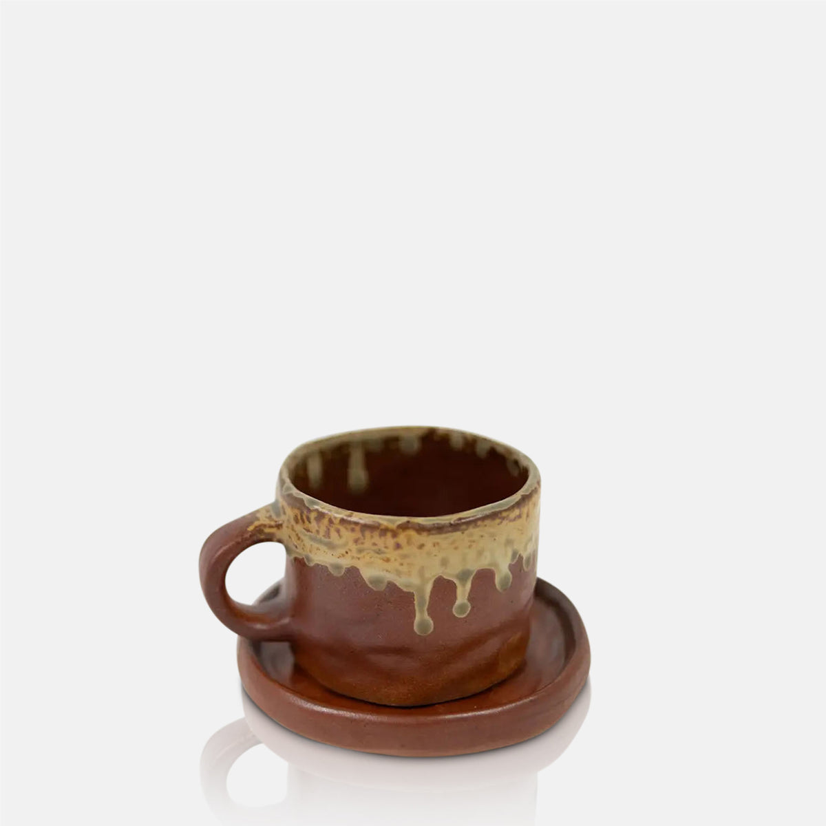 Norman Cup and Saucer, Rust