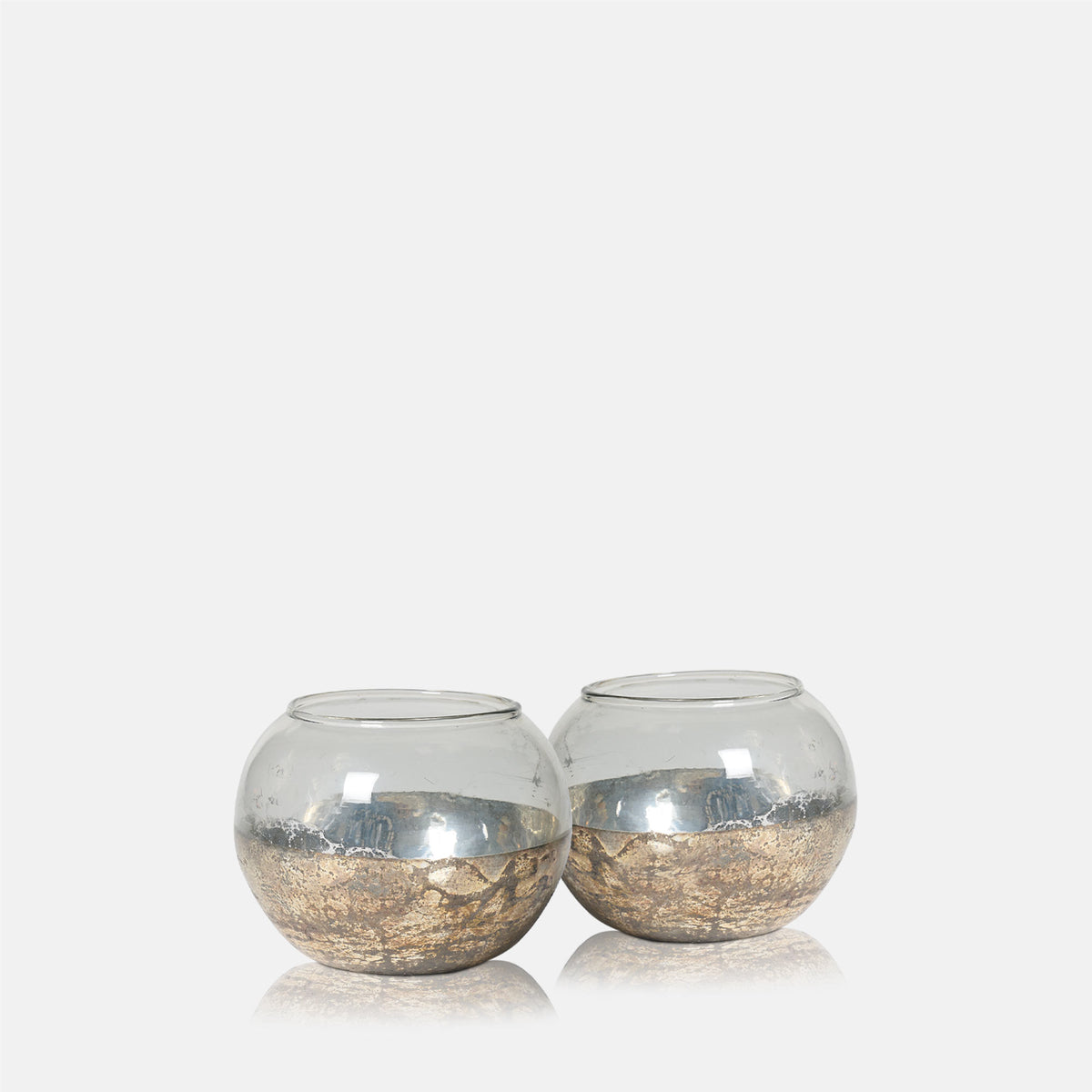 Reid Glass Candle Holder - Set of 2