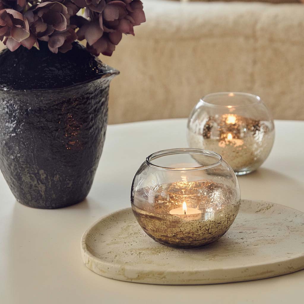 Reid Glass Candle Holder - Set of 2