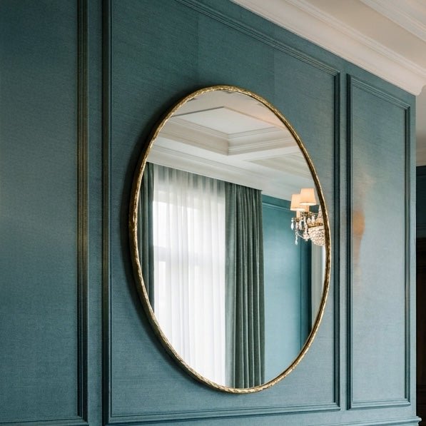 Ruscombe Round Gold Mirror