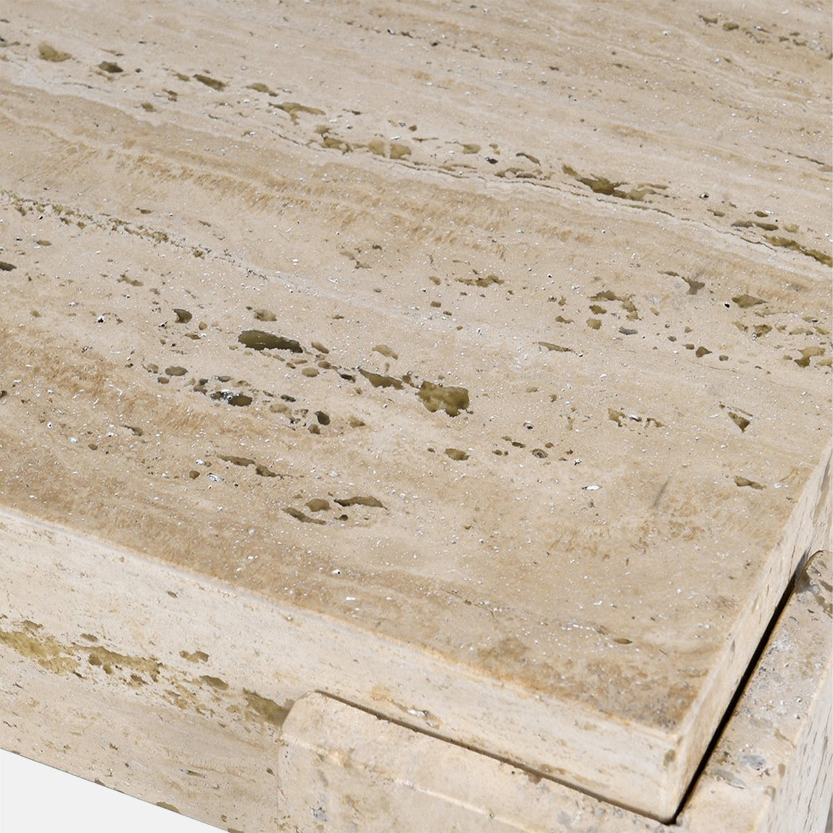 Santa Travertine Side Table