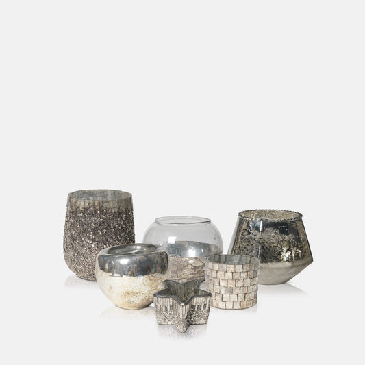 The Silver Candles - Set of 6