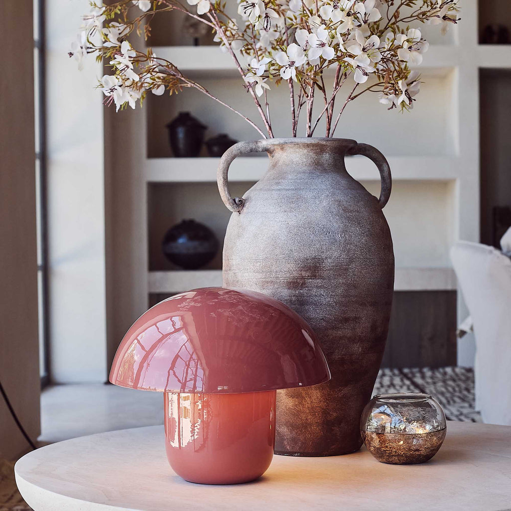 Sputnik Metal Table Lamp, Coral