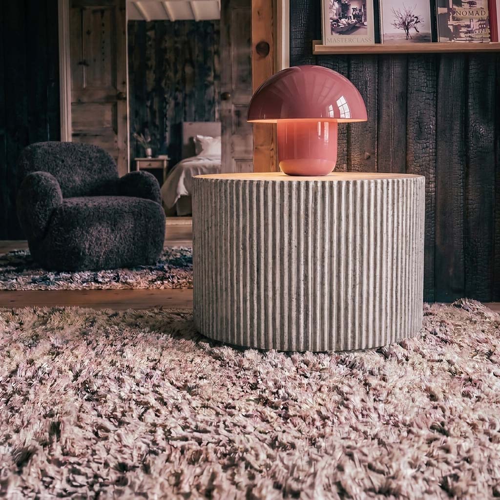 Sputnik Metal Table Lamp, Coral | Dome Lamps | Abigail Ahern