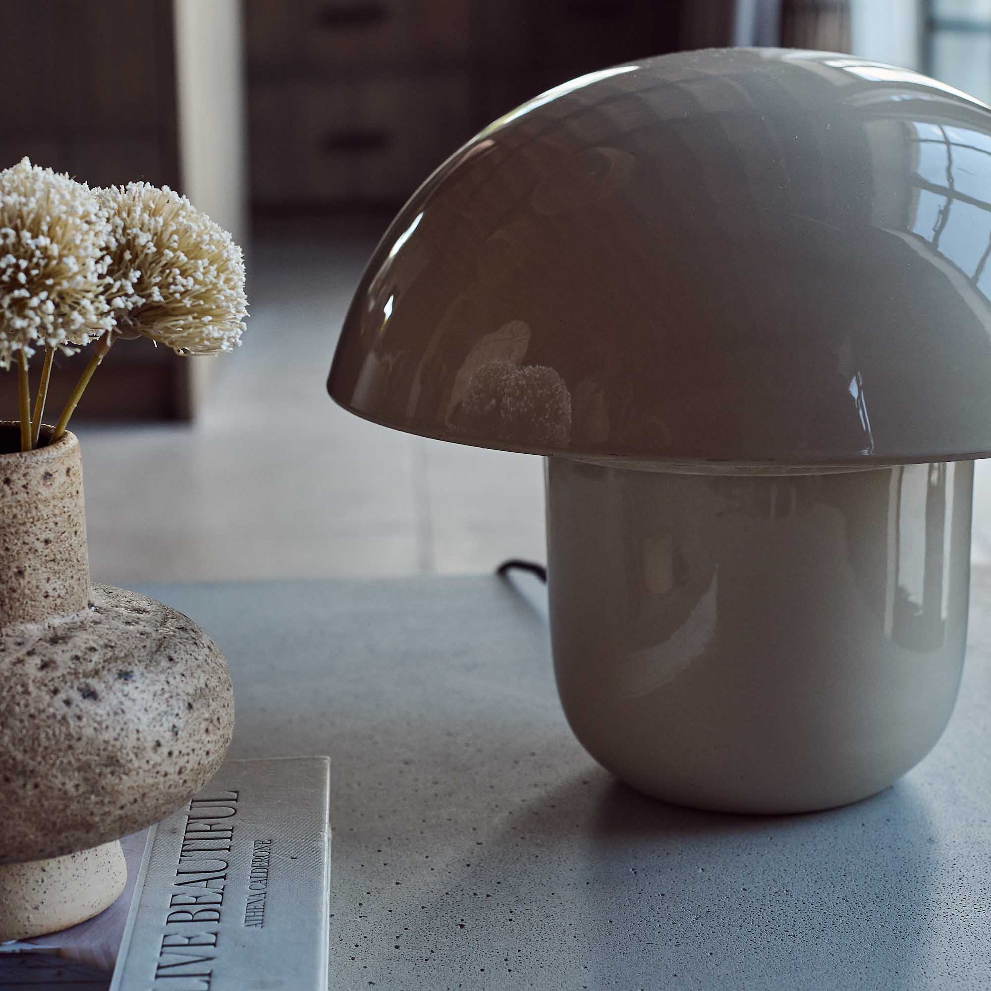 Sputnik Metal Table Lamp, Oat | Dome Lamps | Abigail Ahern