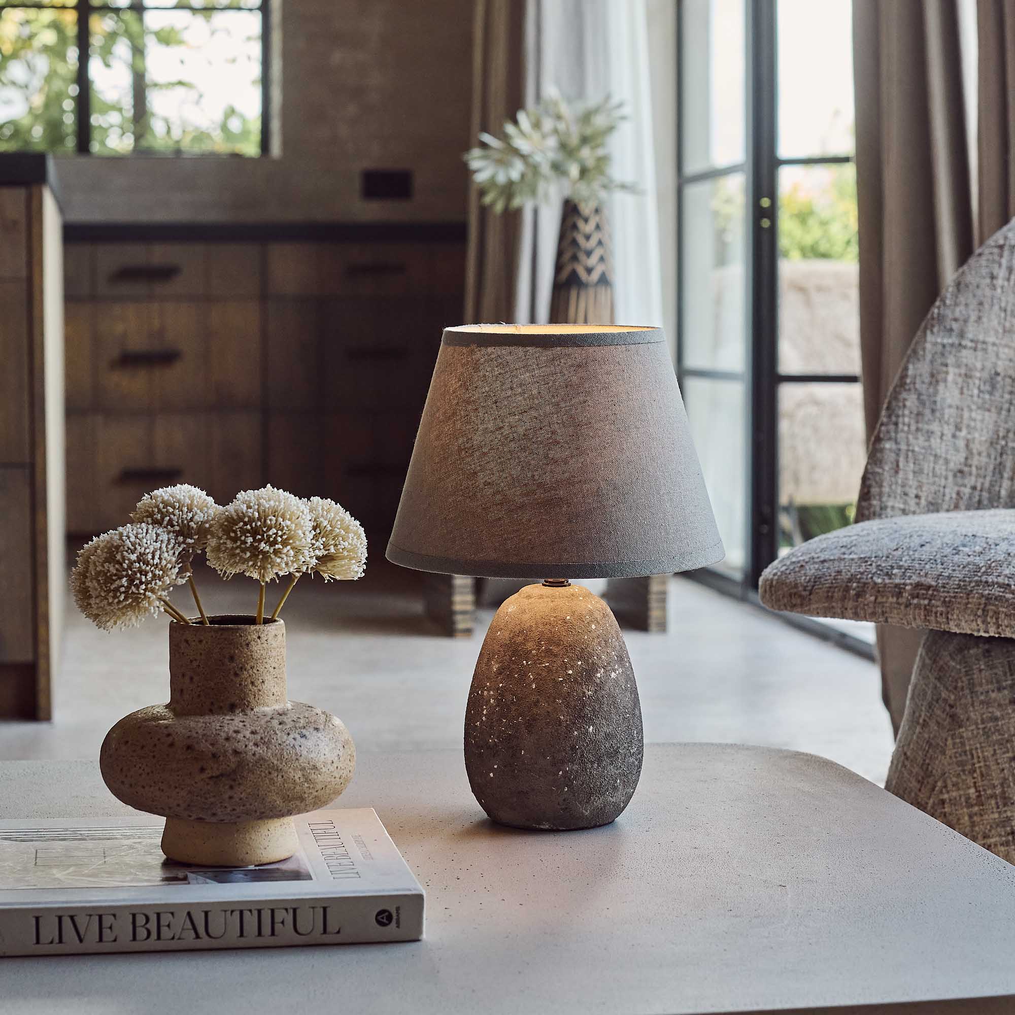 Stanwood Ceramic Table Lamp | Grey Lamps | Abigail Ahern Stanwood Ceramic Table Lamp | Grey Lamps | Abigail Ahern