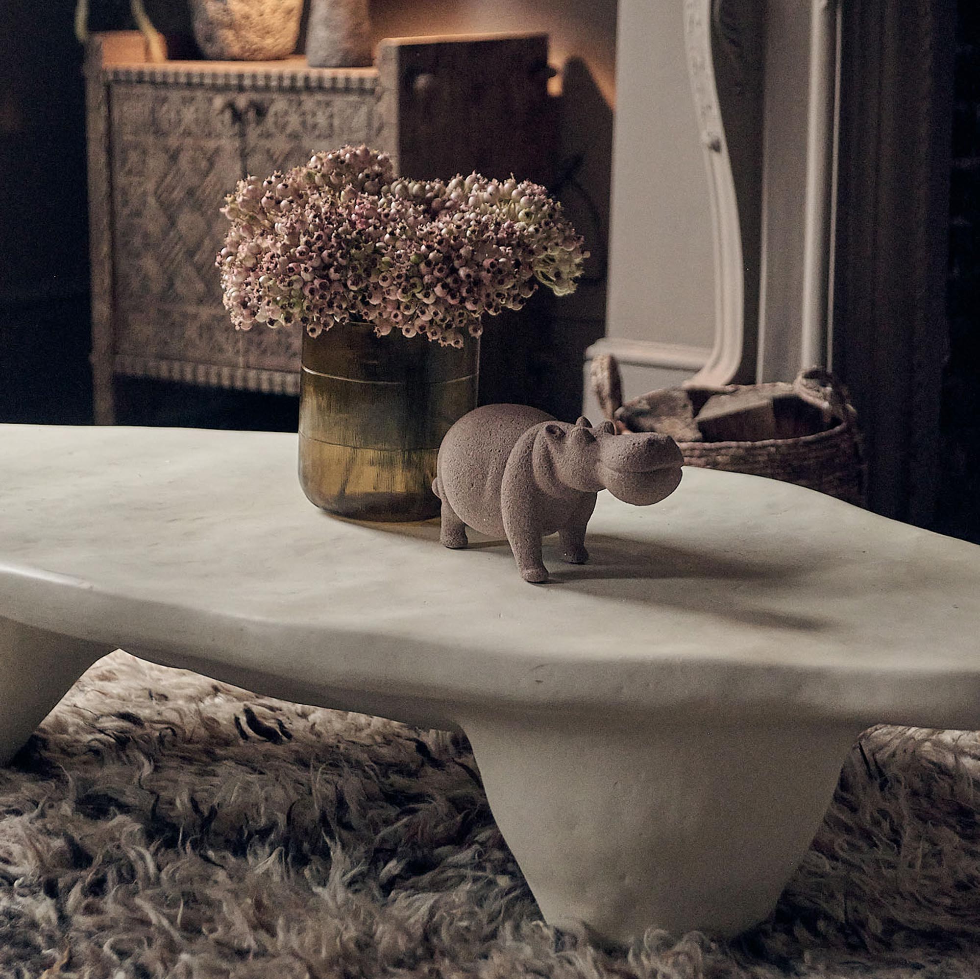 Tabora Hippo Sculpture | Animal Sculpture | Abigail Ahern
