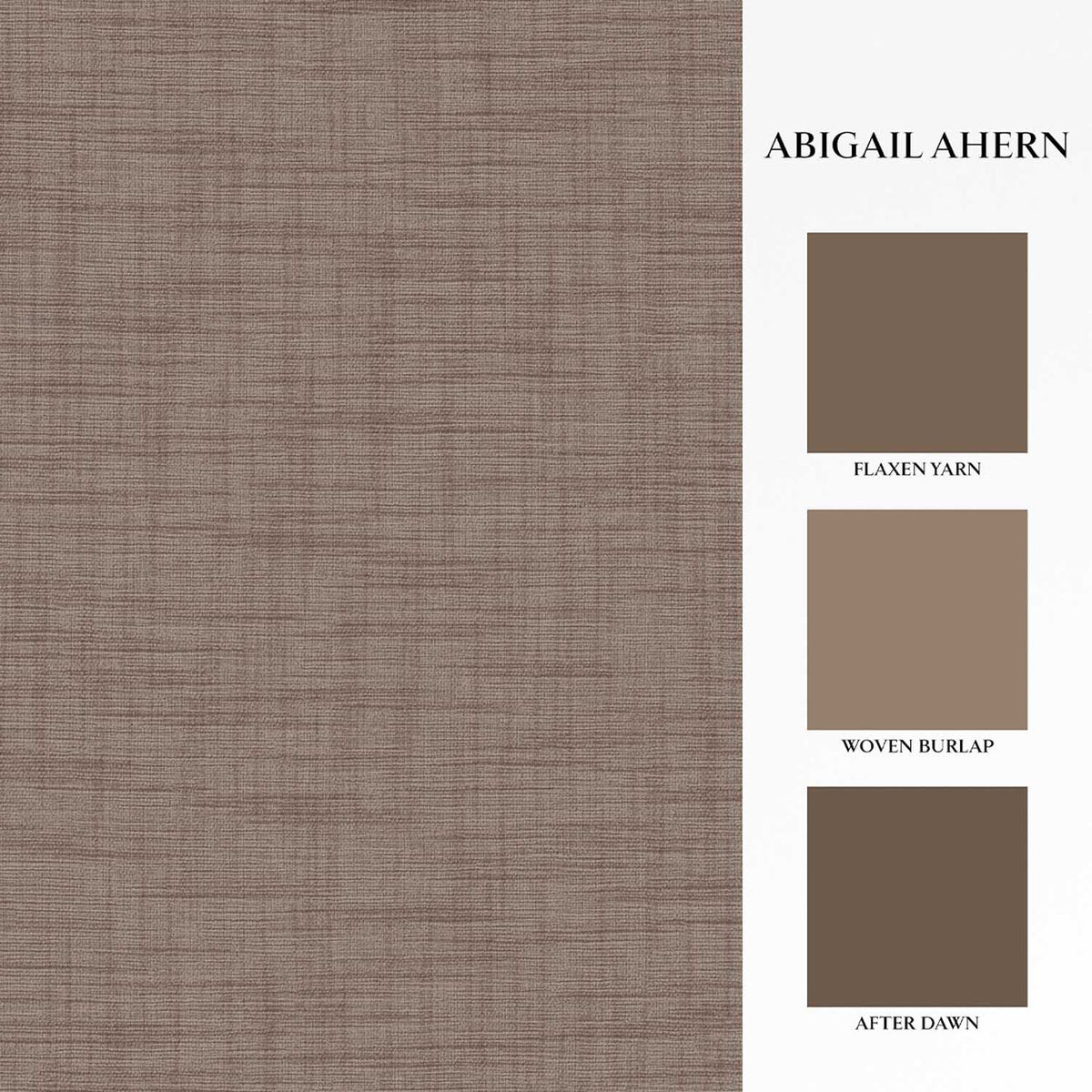 Weathered Linen Wallpaper, Cocoa