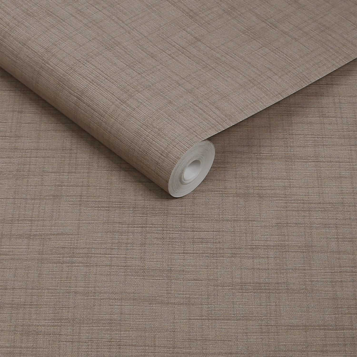 Weathered Linen Wallpaper, Cocoa
