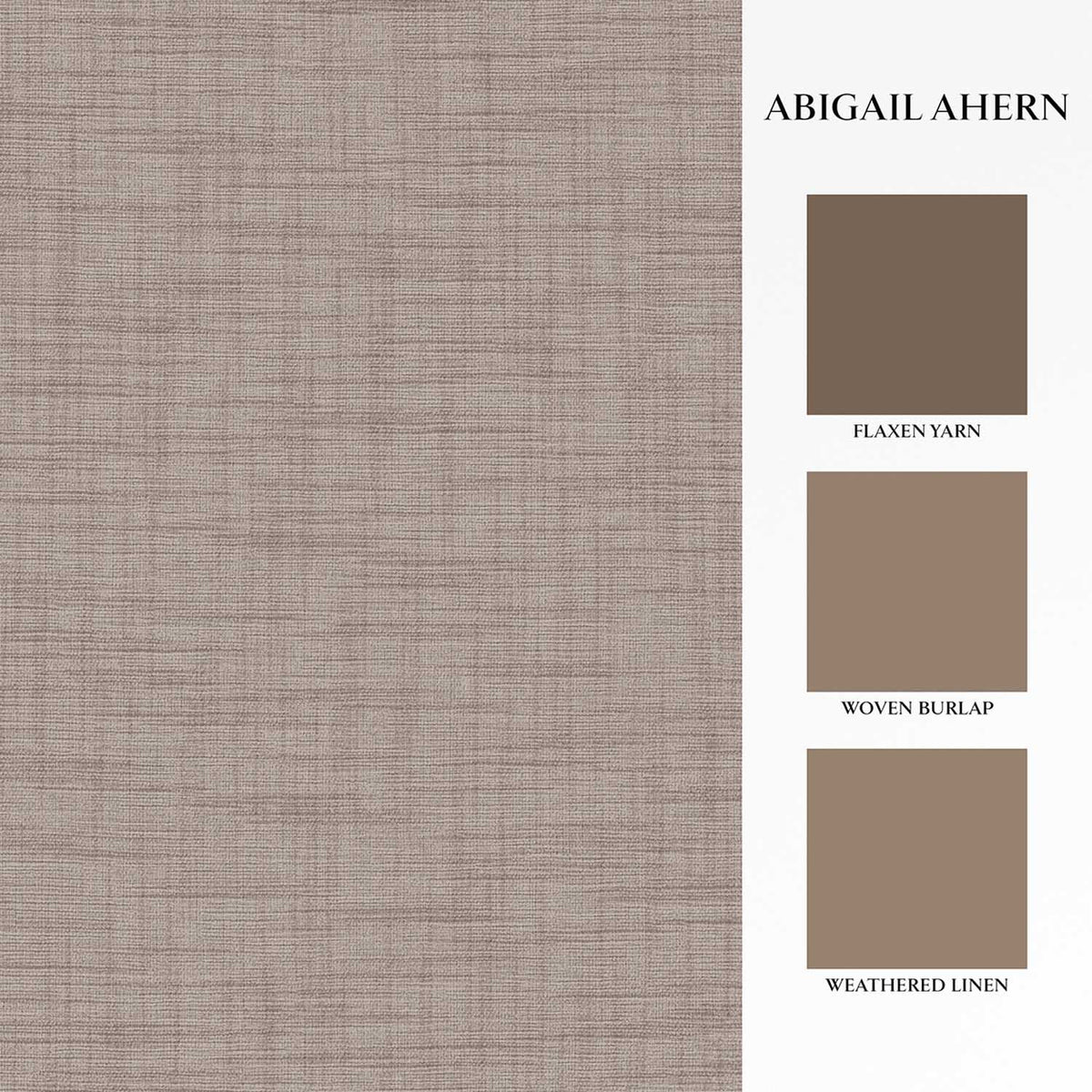 Weathered Linen Wallpaper, Stone