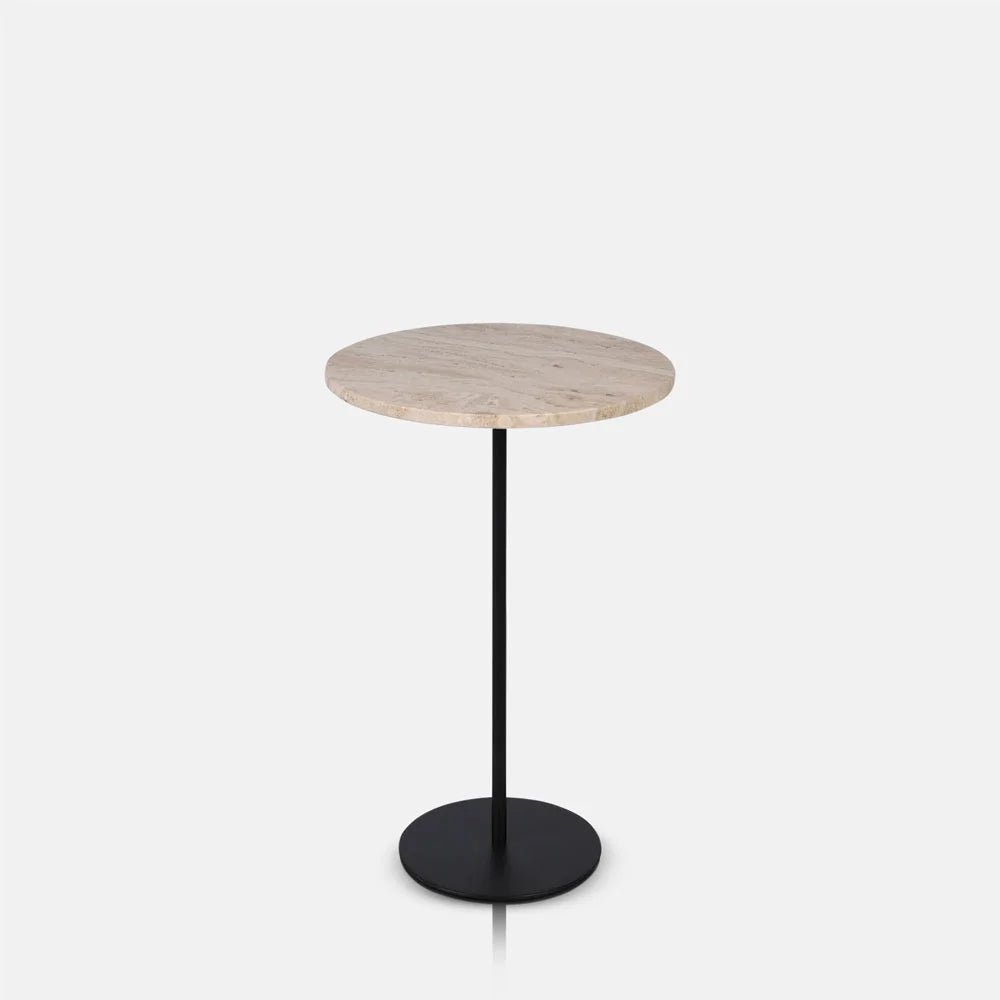 Winthrop Travertine Side Table
