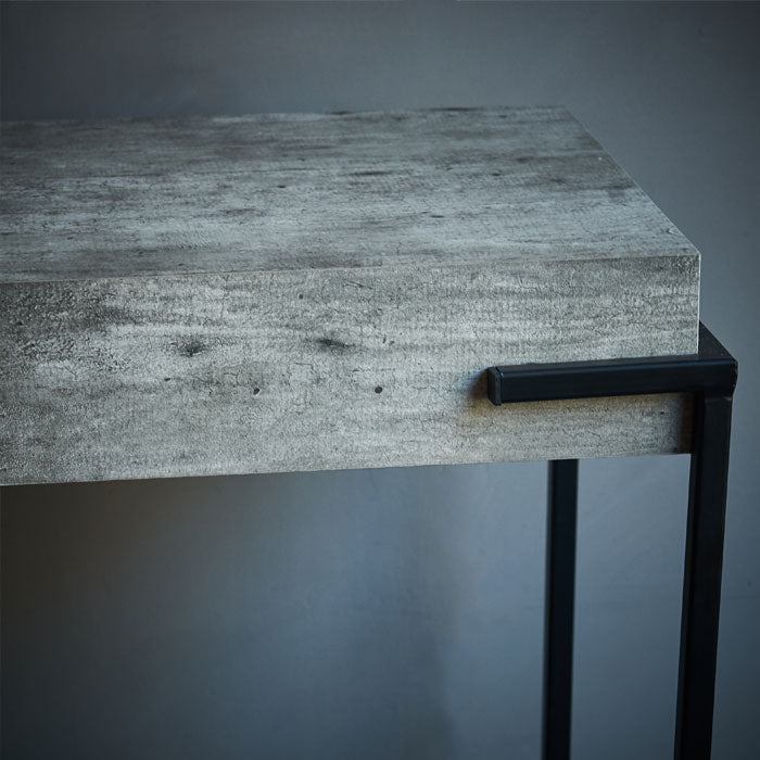 Faux concrete console deals table