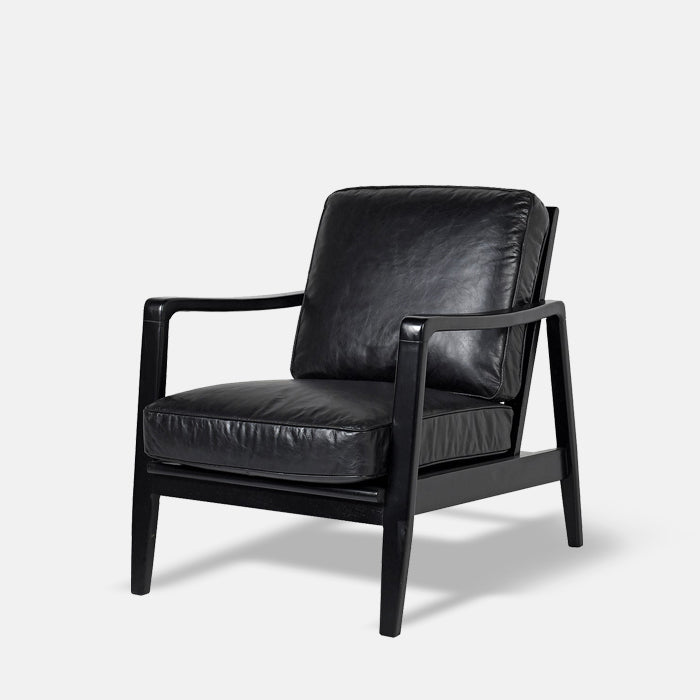 Black and deals silver accent chair