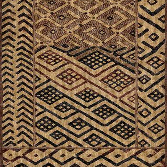 Brown and beige geometric pattern design.